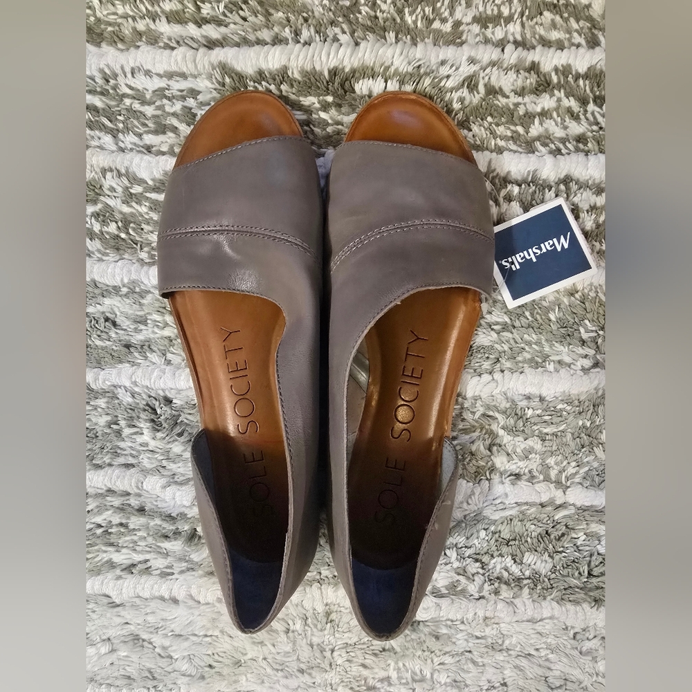Sole Society Women's Gray Open-Toe Shoes